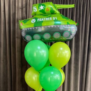 Фонтан из 7ми шаров с танком